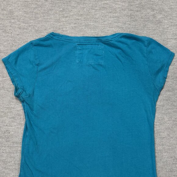 Aeropostale Womens Blue Graphic T-Shirt "New York" Embroidered Logo Medium - Picture 6 of 12